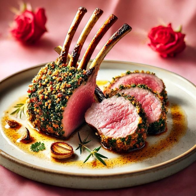 Lammkarree à la Persillade - mit Zutaten & Rezept zum selber Kochen