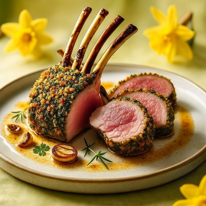 LAMMKARREE à la Persillade - mit Zutaten & Rezept zum selber Kochen