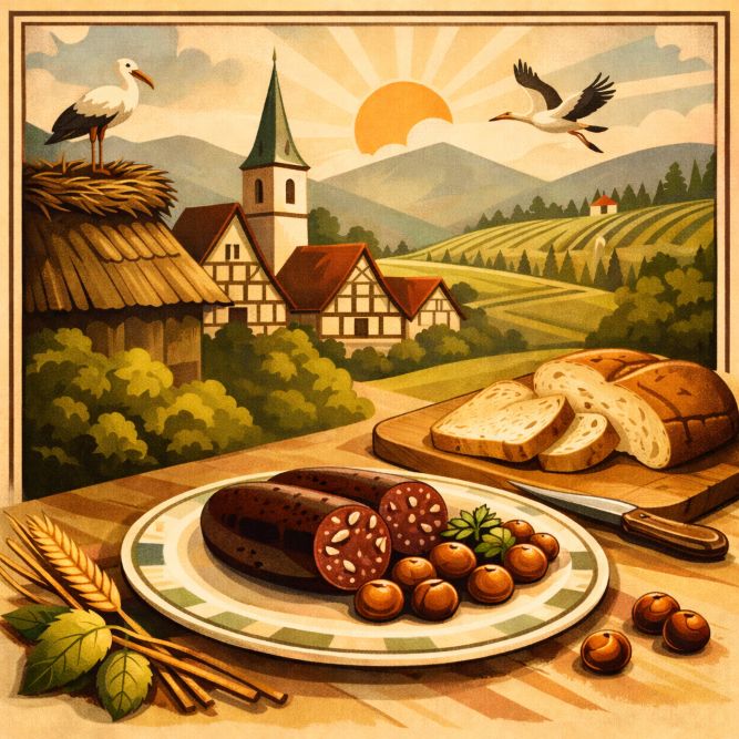 Französische Blutwurst im Glas