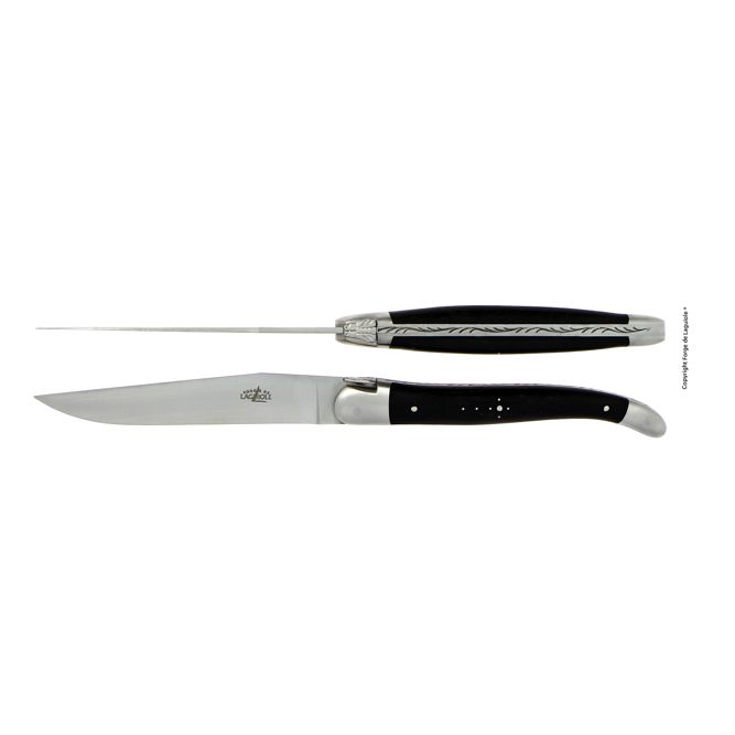 Tafelmesser mit Griff aus Ebenholz - 2er-Set Tafelmesser mit Griff aus Ebenholz - 2er-Set