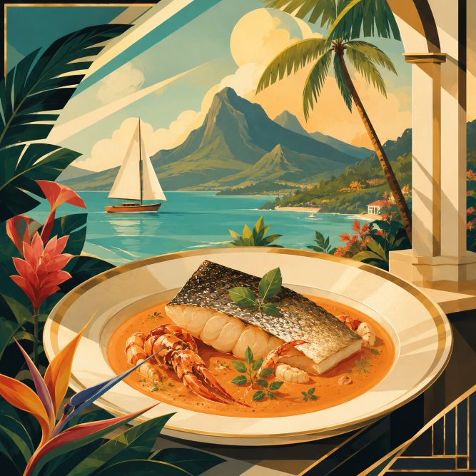 LOUP DE MER et Sauce des Îles
